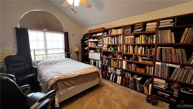 7211 Norwood Pond Ct, Midlothian, VA 23112 - carpeted bedroom featuring lofted ceiling
