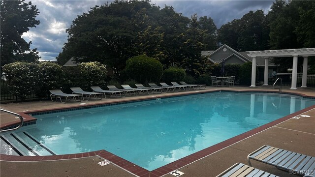 7211 Norwood Pond Ct, Midlothian, VA 23112 - community pool featuring a pergola and a patio