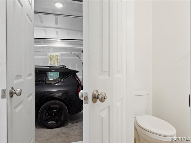 bathroom featuring toilet