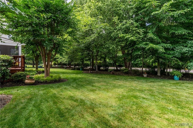 16748 Kipper Turn, Chesterfield, VA 23120 - view of green lawn featuring a deck