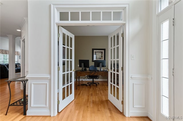 16748 Kipper Turn, Chesterfield, VA 23120 - entryway featuring french doors and light wood-style floors