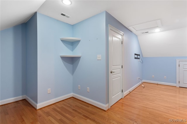 16748 Kipper Turn, Chesterfield, VA 23120 - bonus room with light wood-style floors, vaulted ceiling, attic access, and recessed lighting