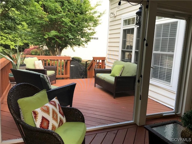 16748 Kipper Turn, Chesterfield, VA 23120 - wooden deck featuring an outdoor hangout area