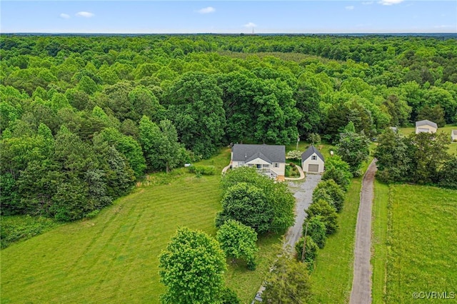 5541 Cedar Ln, Amelia Courthouse, VA 23002 - aerial view of property and surrounding area featuring a forest