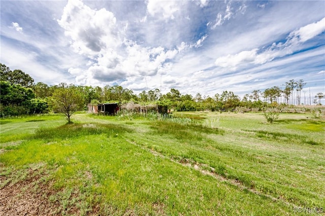 view of yard with a view of rural / pastoral area