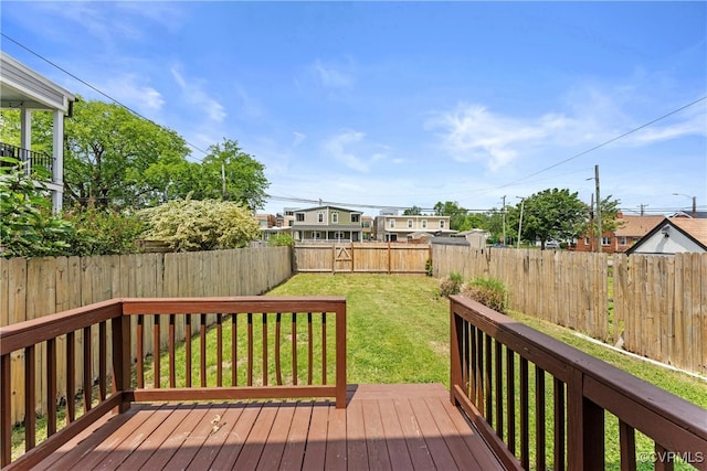1216 N 30th St, Richmond, VA 23223 - wooden deck featuring a fenced backyard