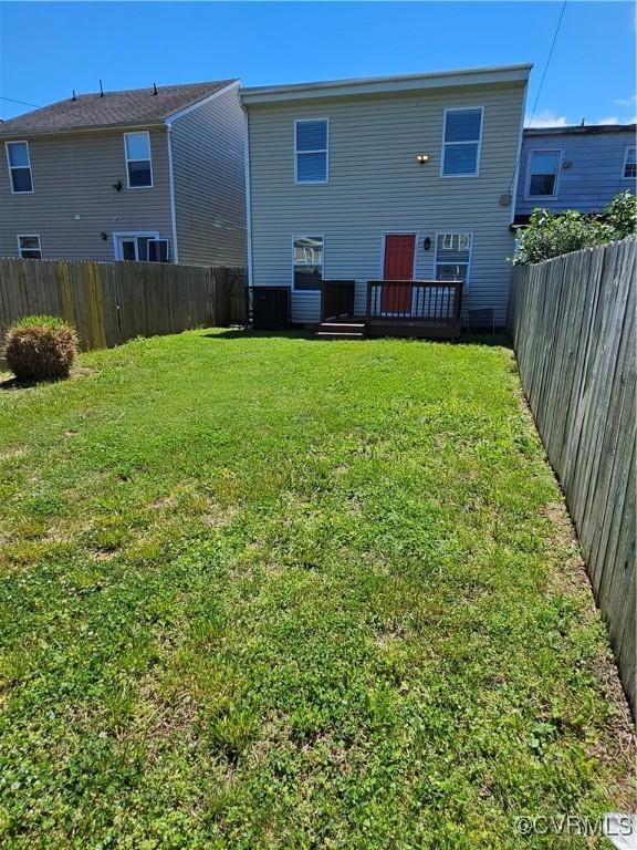 1216 N 30th St, Richmond, VA 23223 - back of property featuring a fenced backyard