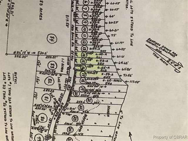 2577 Red Bank Rd, Ark, VA 23061 - map of parcels