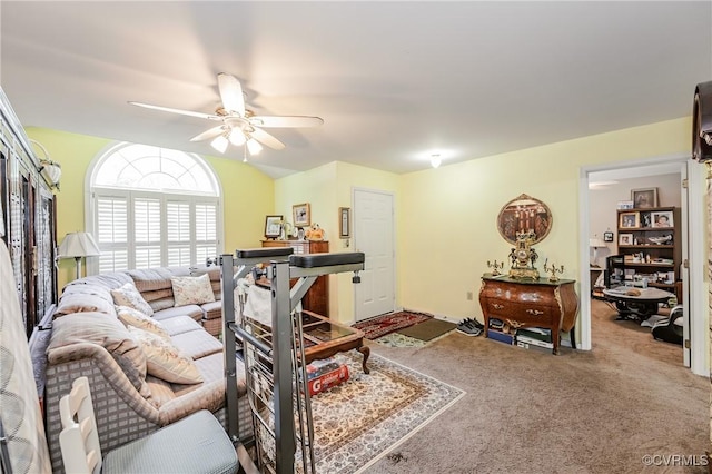 2707 Quisenberry St, Midlothian, VA 23112 - living area with ceiling fan and carpet flooring