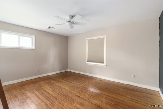 2004 Springdale Rd, Henrico, VA 23222 - unfurnished room with ceiling fan, baseboards, and light wood-style flooring