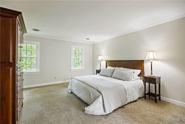 10910 Lesser Scaup Lndg, Chesterfield, VA 23838 - bedroom with baseboards, light colored carpet, and ornamental molding