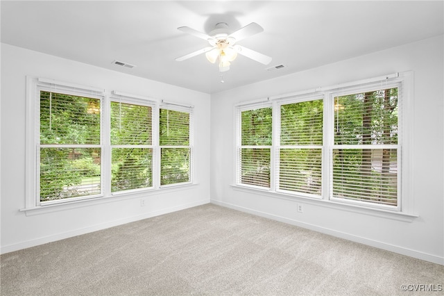 1013 Mill Forest Dr, Midlothian, VA 23113 - carpeted empty room featuring baseboards and ceiling fan