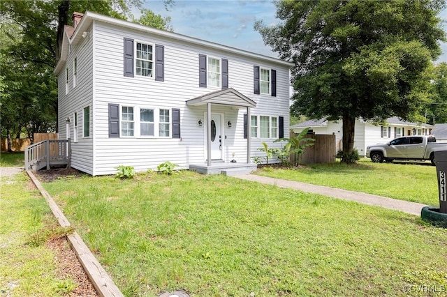 3411 Trenton St, Hopewell, VA 23860 - view of front facade with a chimney