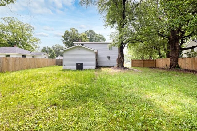 3411 Trenton St, Hopewell, VA 23860 - rear view of house with fence and cooling unit
