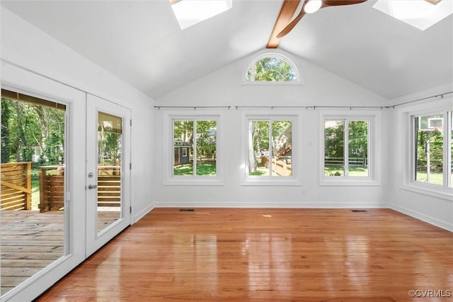 2430 Olde Stone Rd, Midlothian, VA 23113 - unfurnished sunroom featuring a skylight and plenty of natural light