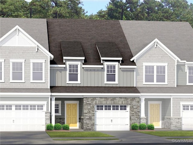 18736 Palisades Cove Trl, Moseley, VA 23120 - view of front of house with stone siding
