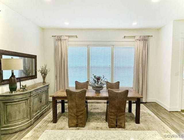 5112 Old Main St, Henrico, VA 23231 - dining room featuring light wood-type flooring, healthy amount of natural light, recessed lighting, and baseboards