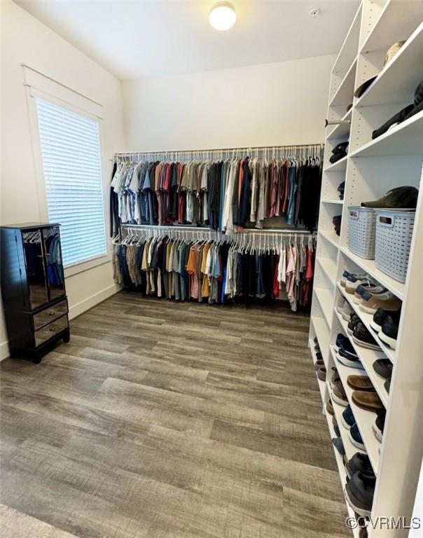 5112 Old Main St, Henrico, VA 23231 - spacious closet with wood finished floors