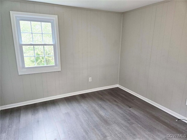 11400 Weyanoke Rd, Charles City, VA 23030 - spare room featuring dark wood finished floors and wood walls