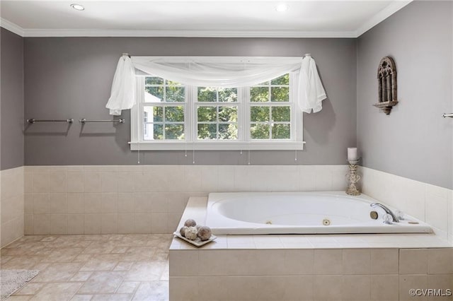 13951 Whitechapel Rd, Midlothian, VA 23113 - bathroom featuring a whirlpool tub, healthy amount of natural light, and recessed lighting