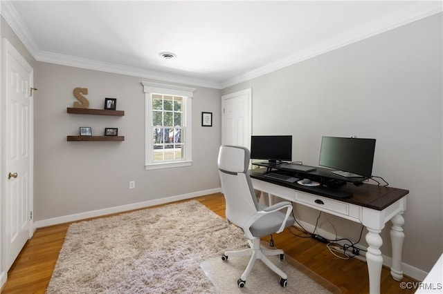 13951 Whitechapel Rd, Midlothian, VA 23113 - office space featuring ornamental molding, light wood-style floors, and baseboards
