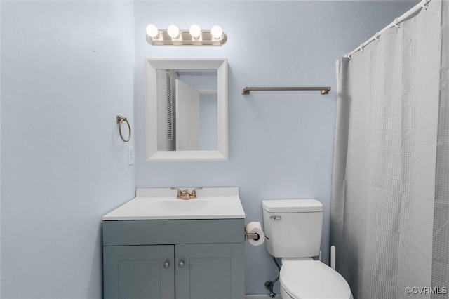 9120 Pepperidge Rd, Chesterfield, VA 23236 - bathroom with toilet, vanity, and a shower with curtain