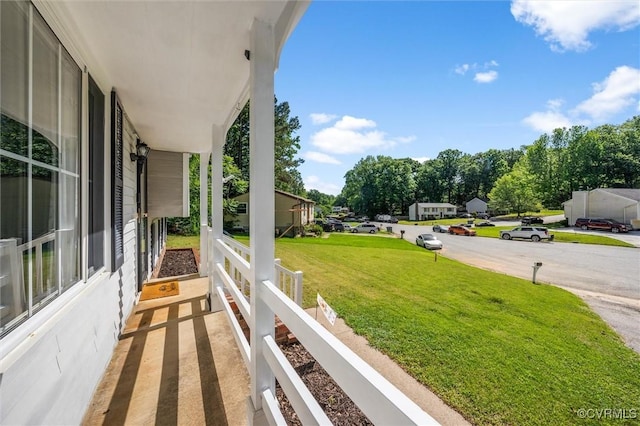 9120 Pepperidge Rd, Chesterfield, VA 23236 - view of grassy yard featuring covered porch