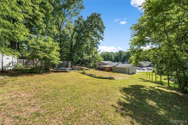 9120 Pepperidge Rd, Chesterfield, VA 23236 - view of yard with a trampoline