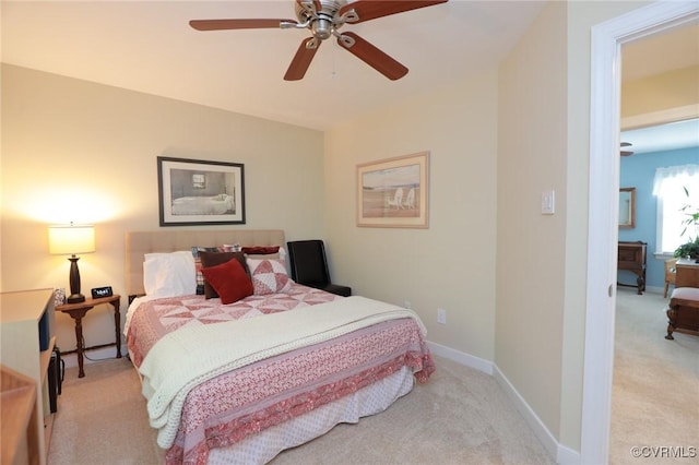 4606 Oak Hollow Rd, Chester, VA 23831 - carpeted bedroom featuring a ceiling fan and baseboards