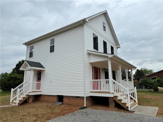 48 Cedar Hill Rd, Mineral, VA 23117 - view of front of home with crawl space and covered porch