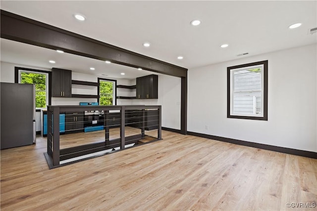 reception with recessed lighting