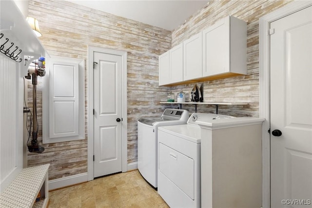 1845 Lower Mill Rd, Powhatan, VA 23139 - washroom with cabinet space, independent washer and dryer, and baseboards