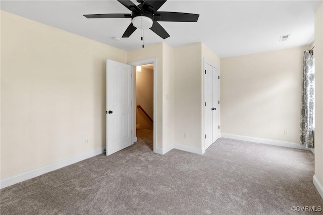 1845 Lower Mill Rd, Powhatan, VA 23139 - empty room with carpet floors, ceiling fan, and baseboards