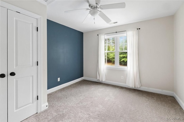 1845 Lower Mill Rd, Powhatan, VA 23139 - carpeted empty room featuring a ceiling fan and baseboards
