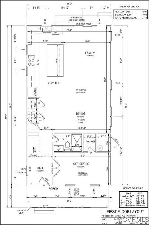 2001 Monteiro Ave, Richmond, VA 23222 - property floor plan