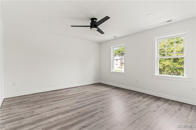 2001 Monteiro Ave, Richmond, VA 23222 - unfurnished room with wood finished floors, baseboards, and ceiling fan