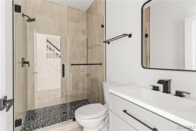 2001 Monteiro Ave, Richmond, VA 23222 - bathroom featuring toilet, vanity, and a stall shower