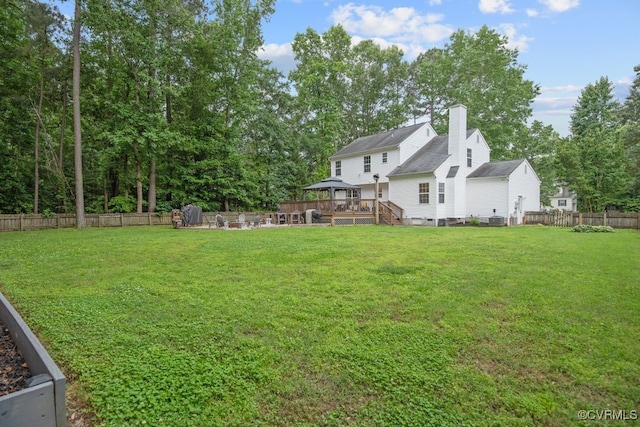 3190 Magnolia Woods Ter, New Kent, VA 23141 - view of yard with a deck