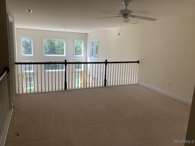 1919 Hounslow Ln, Manakin Sabot, VA 23103 - carpeted empty room featuring a ceiling fan and baseboards