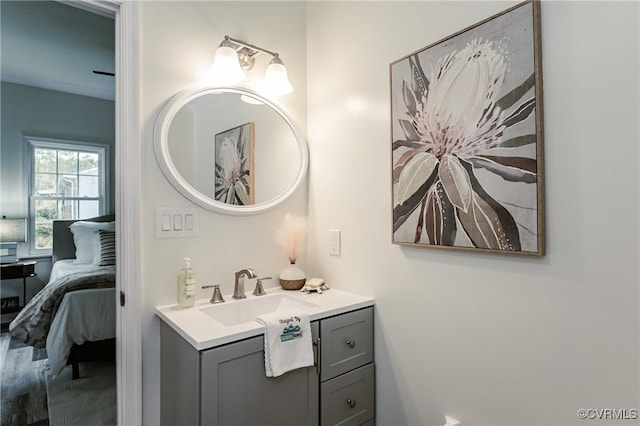 ensuite bathroom with vanity