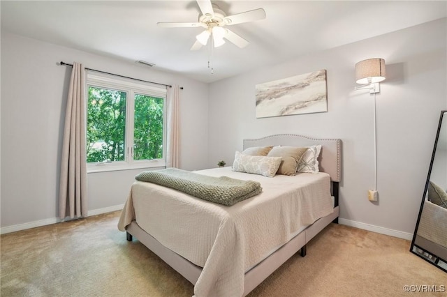 10808 Stanton Way, Henrico, VA 23238 - bedroom featuring light colored carpet, baseboards, and a ceiling fan