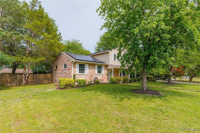 9301 Carlway Ct, Henrico, VA 23228 - split level home with solar panels and brick siding