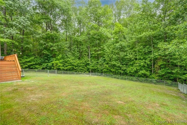 10402 Freewelcome Ln, Gloucester, VA 23050 - view of yard featuring stairs and a forest view