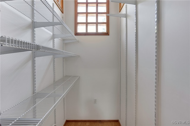 view of storage area