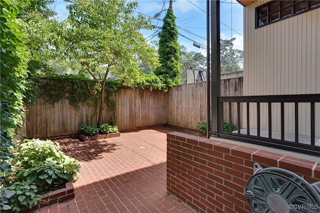 view of patio / terrace with a fenced backyard