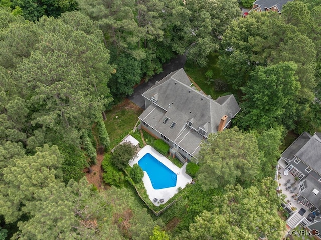 5904 Fox Crest Pl, Midlothian, VA 23112 - aerial view of property and surrounding area with a pool area