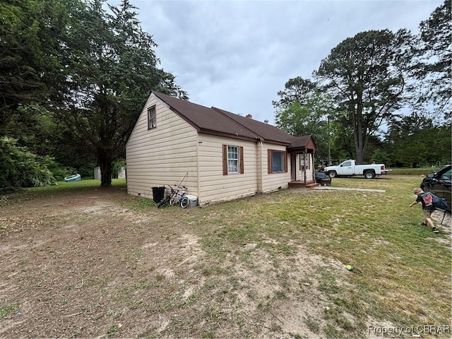 3445 Providence Rd, Hayes, VA 23072 - view of home's exterior with a lawn