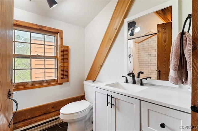 13 Bunker Blvd, Palmyra, VA 22963 - full bathroom with toilet, vanity, and a shower with shower curtain
