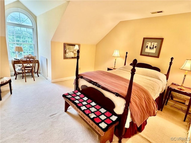 13300 Old Telegraph Rd, Providence Forge, VA 23140 - bedroom with vaulted ceiling and carpet floors