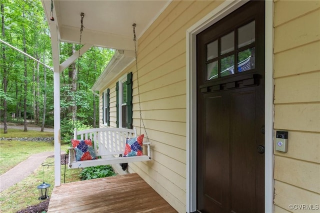 2465 W Deerpath Dr, Powhatan, VA 23139 - entrance to property featuring a porch